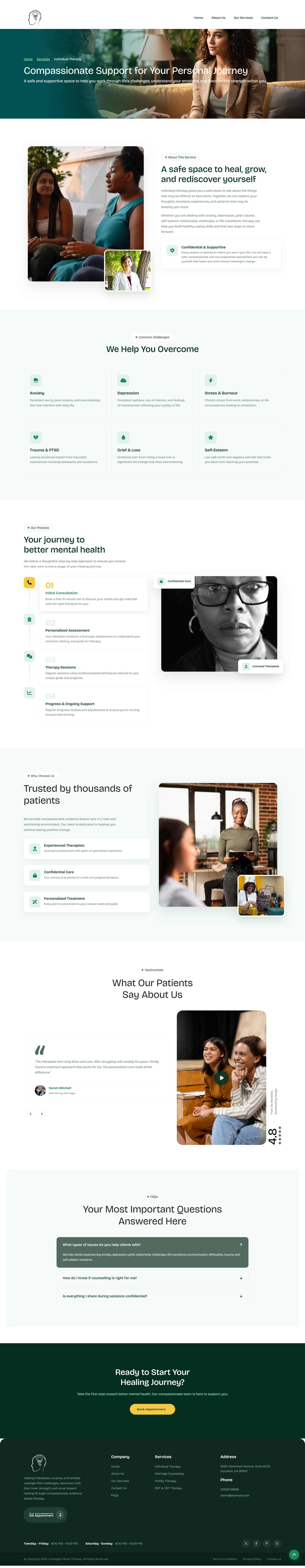 UnTangled Minds Therapy individual therapy services