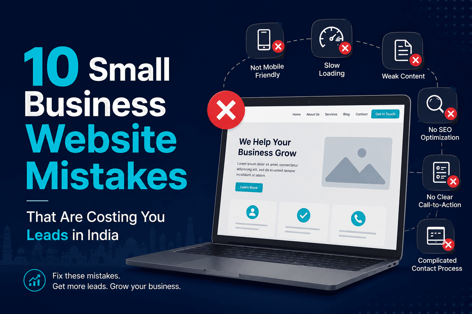 10 Small Business Website Mistakes That Are Costing You Leads in India
