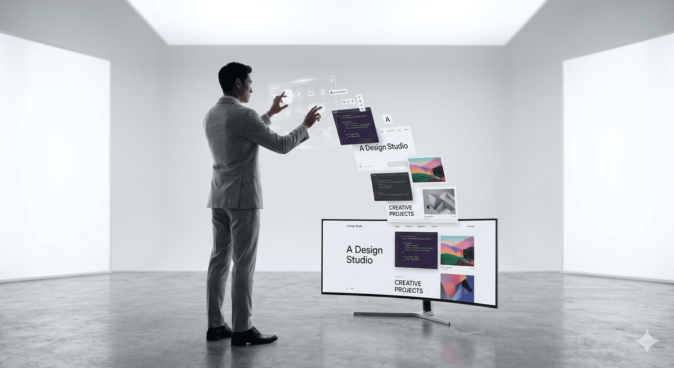Scalable e-commerce website mockup with modern product sections