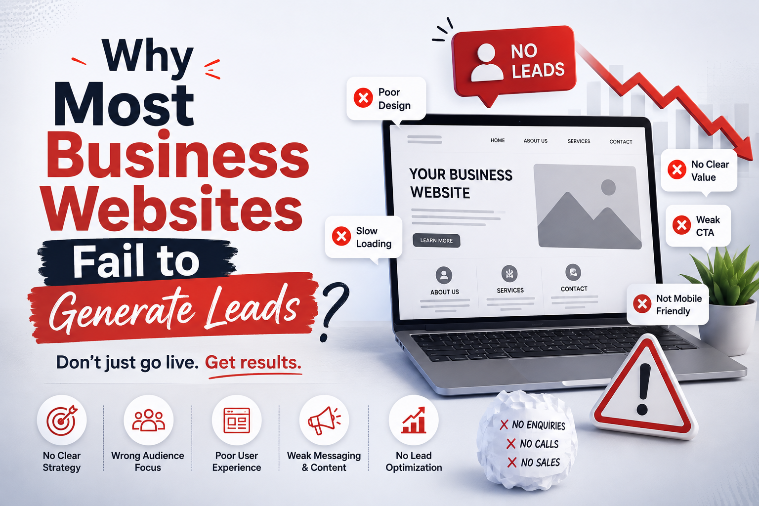 Why Most Business Websites Fail to Generate Leads (And How to Fix It)