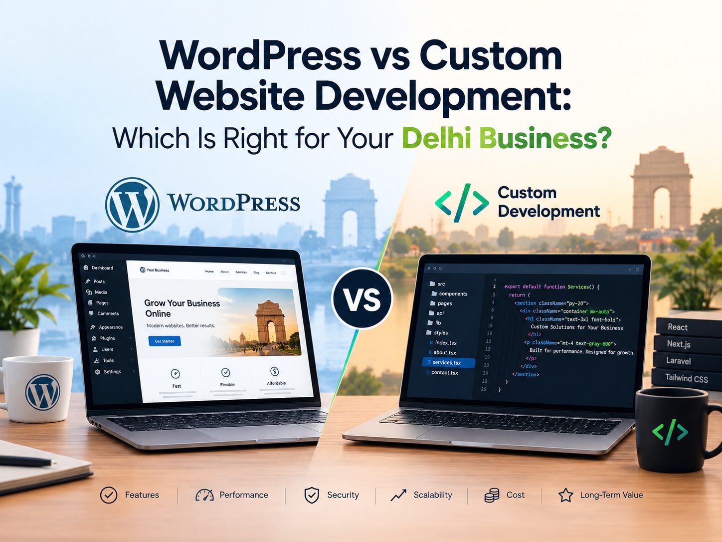WordPress vs Custom Website Development: Which Is Right for Your Delhi Business?